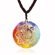 Chakra Orgone Pendant Positive Energy Crystals Promote Emf Protection And Healing Chakra Help Enhance Visionary Power
