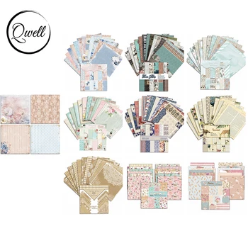 

QWELL 24 sheets/set 6*6 inch Pattern Paper Pad Cardstock For DIY Scrapbooking Decoration Album Making Tool 2020 New
