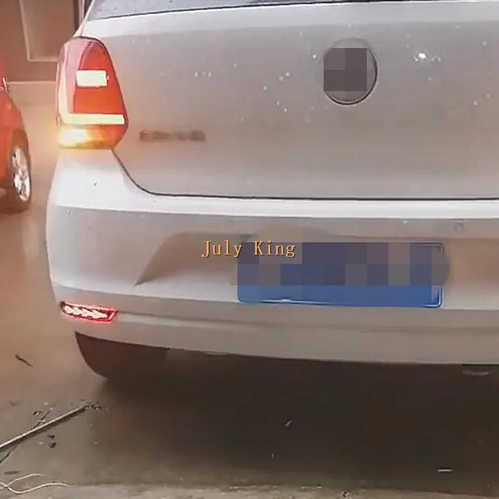 Чехол July King со светодиодный ными стоп сигналами для Volkswagen Polo Hatchback 2014 18 ночные