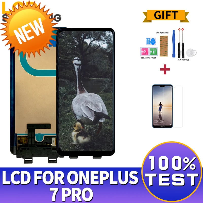 ЖК дисплей 6 67 дюйма для ONEPLUS 7 pro экран с сенсорной панелью дигитайзер в сборе Oneplus