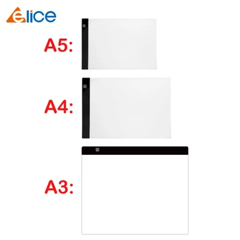 Elice A3 A4 A5 Drawing Tablet Diamond Painting board USB Art Copy Pad Writing  Sketching Wacom Tracing light pad