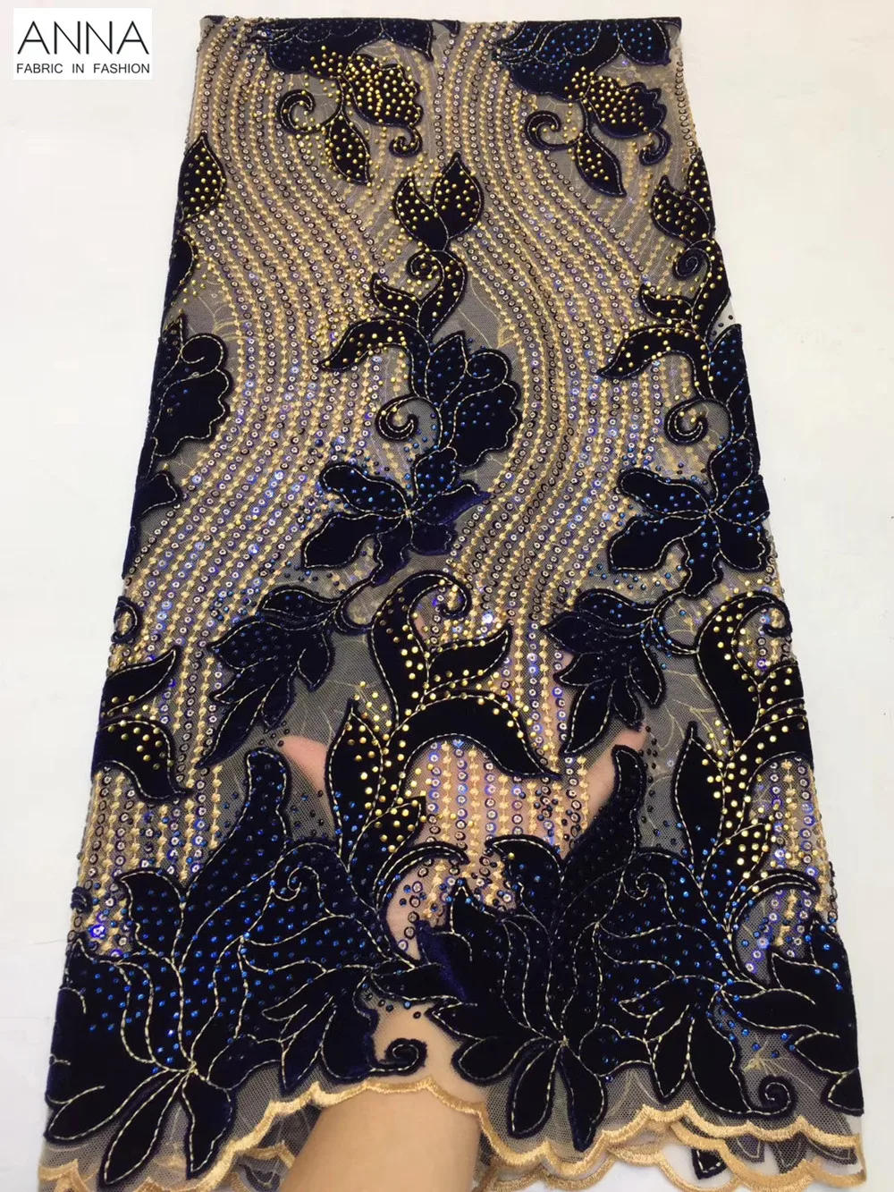 

Elegant Gown Christmas Heavy Nigerian Stones Lace Dress French Tulle Lace With Velvet Lace Fabric 5 Yards Bling Bling Net Lace