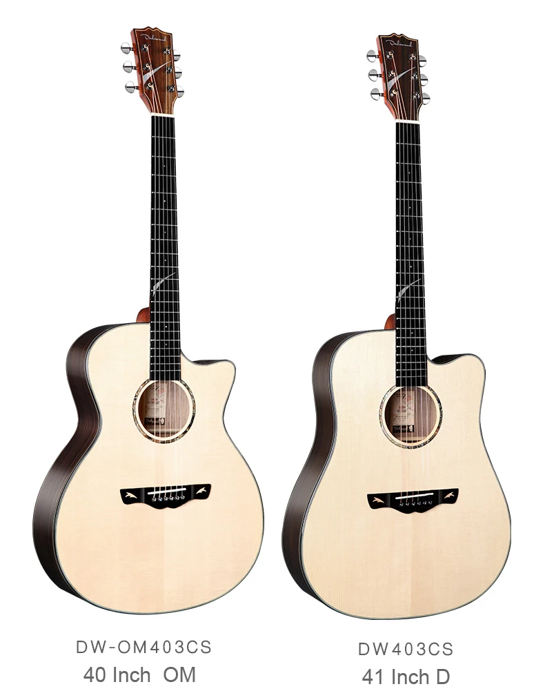 Dadarwood OMH404CS твердая верхняя акустическая электрогитара, гитара ra acustica