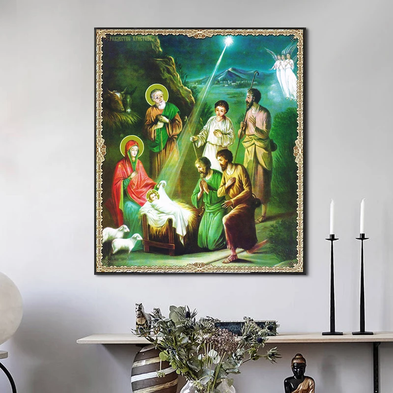 Canvas-Painting-Religion-Icon-of-St-Nicholas-Portrait-Posters-and-Prints-Wall-Art-Religious-Madonna-and (1)
