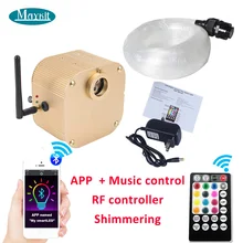 Maykit App управление волоконно-оптический Звездный светильник комплект для автомобиля потолочный сенсорный настенный пульт дистанционного управления