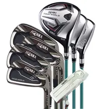 Nwe клюшки для гольфа HONMA TW737P полный комплект черный Гольф Драйвер деревянные утюги. Клюшки для гольфа графитовый Вал без сумки