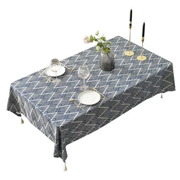 

Jacquard Weave Linen/Rectangular/Tassel/Waterproof Tablecloth Thick Wedding Dining Table Cover/Coat Tea/End Tablecloth