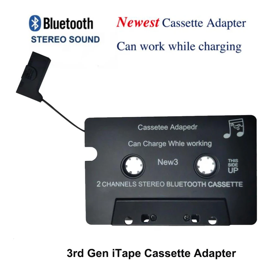 Wireless iTape CSR Bluetooth V4.0+EDR Stereo Audio Cassette Player Receiver Adapter can work while charging For Car Deck bluetooth adapter bluetooth audio receiver bluetooth transceiver adapter audio adapter bluetooth aux adaptor