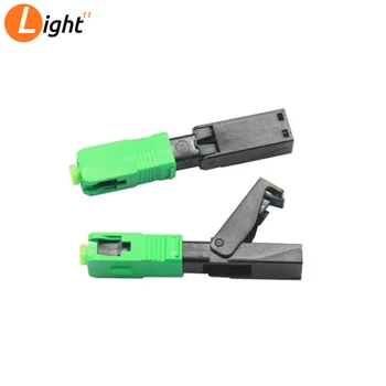 

100PCS/Lot SC APC Fast Connector FTTH Optical fiber SC APC 0.5dB High Quality