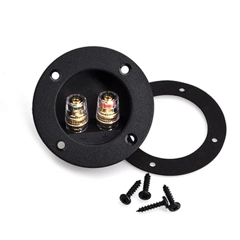 

2pcs/lot Two Copper Terminal Block Speaker Junction Box Connector DIY Loudspeaker Junction Box Accessories Parts
