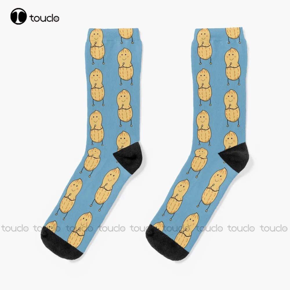 

Peanut Socks Funny Socks Christmas New Year Gift 360° Digital Print Personalized Custom Unisex Adult Teen Youth Socks Women Men