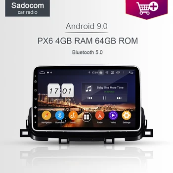 

10.1" DSP PX6 Android 10.0 8Core + 4GB+64GB car radio 5.0 Wifi 4G GPS Glonass Map Car DVD Player RDS Radio For kia Sportage 2018