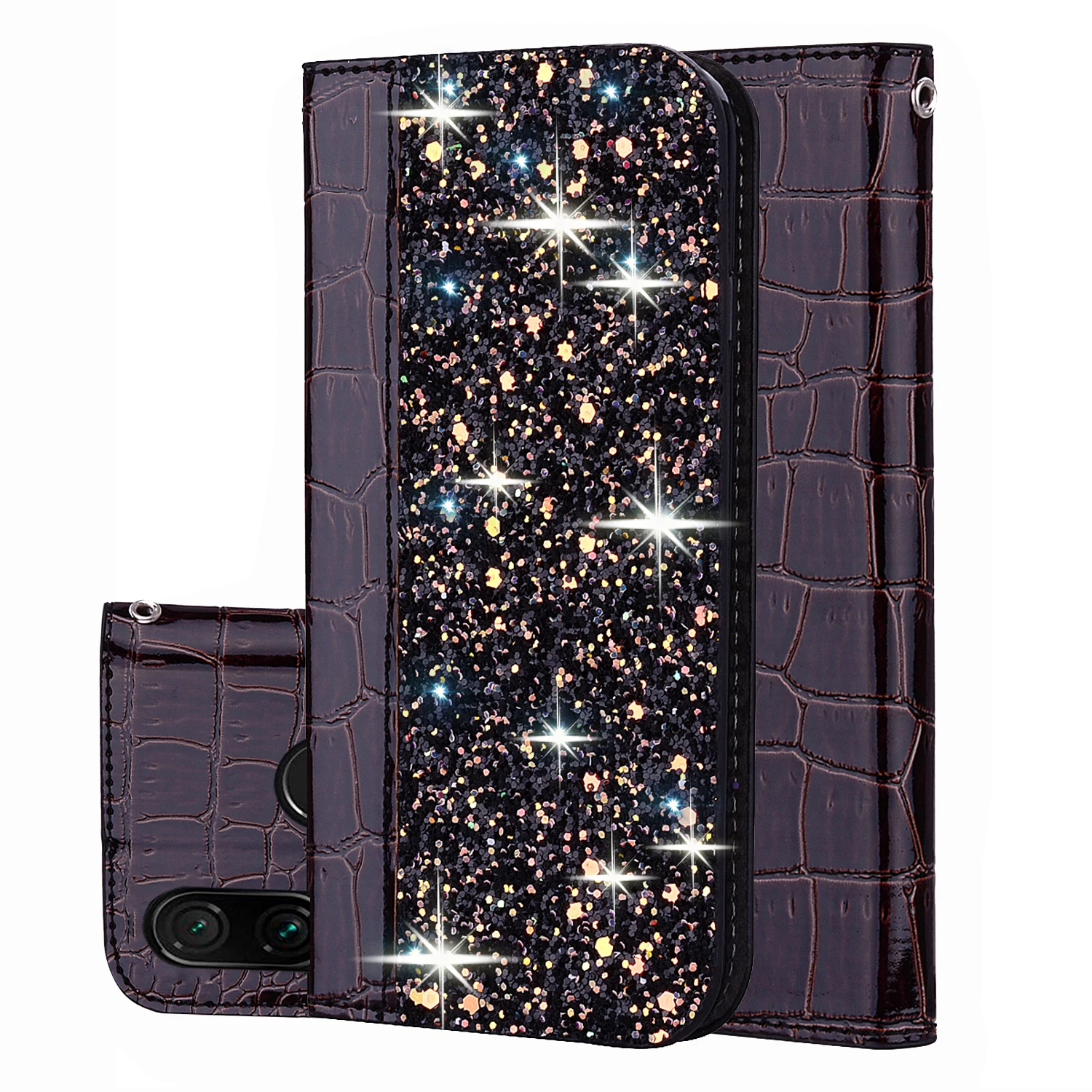 Роскошный кожаный чехол для samsung Galaxy S10 S9 S8 Plus S10E 5G, Магнитный чехол-книжка для samsung Galaxy S 10 9 8 Plus E - Цвет: Коричневый