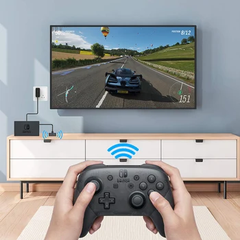 

Type-C Bluetooth 5.0 Transmitter Bluetooth Audio Adapter Compatible for Switch/PS4/PC Host DQ-Drop