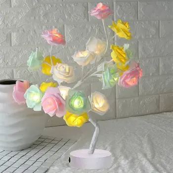 

Newly Bonsai Tree Light Tree LED Flower Rose Light Adjustable Branches for Room Decoration and Gift TE889