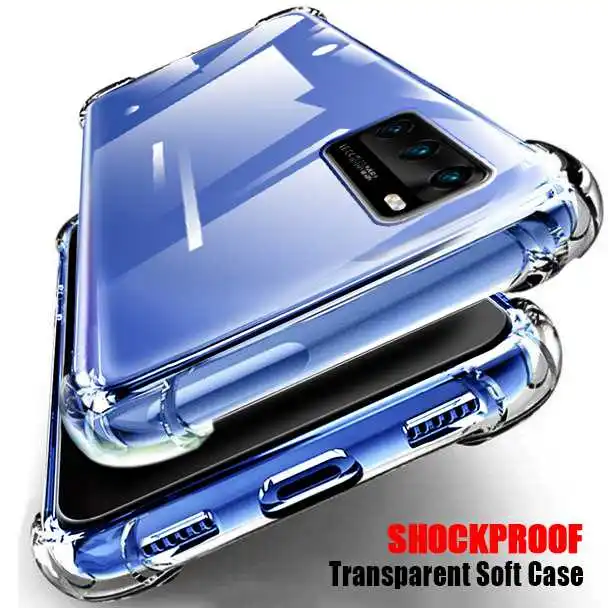 Противоударный прозрачный мягкий чехол для Samsung Galaxy A71 A51 A70s A70 A50s A50 A40s A40 A30s A30 A20s A20