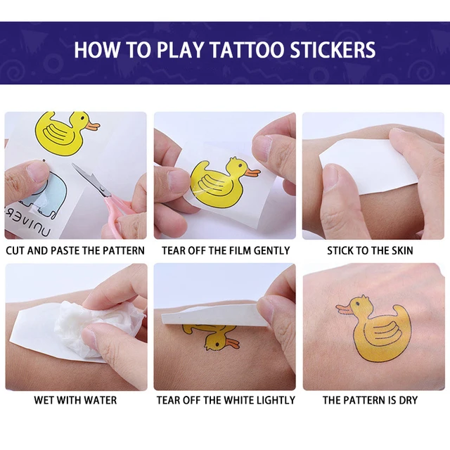 8Sheets/Set Children Cute Cartoon Unicorn Temporary Tattoo Stickers Baby Shower Kids Body Makeup Sticker Tattoo Girls Gift 3