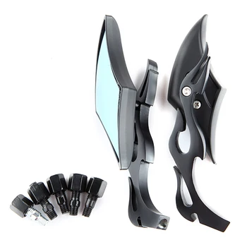 

Chopper Motorcycle Mirror for HONDA CB1300 Rebel CB400 CB1100 CB4 GL1800 Shadow Interstate CMX Suzuki M109r Kawasaki Yamaha Xvs