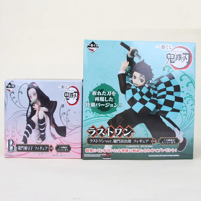Аниме Demon Slayer рисунок Tanjirou Nezuko Demon Slayer Kimetsu no Yaiba Kamado Nezuko ichiban KUJI ПВХ фигурка модель игрушки