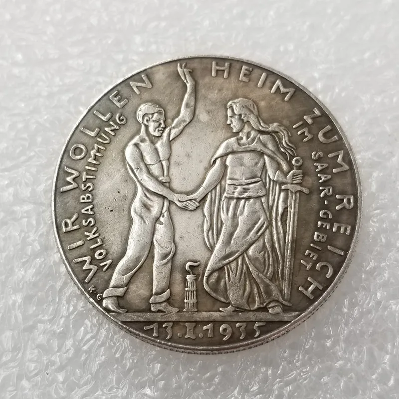 

1935 Deutsche Coin Germany COIN COPY Type Commemorative Coin Collection Coin old Coins