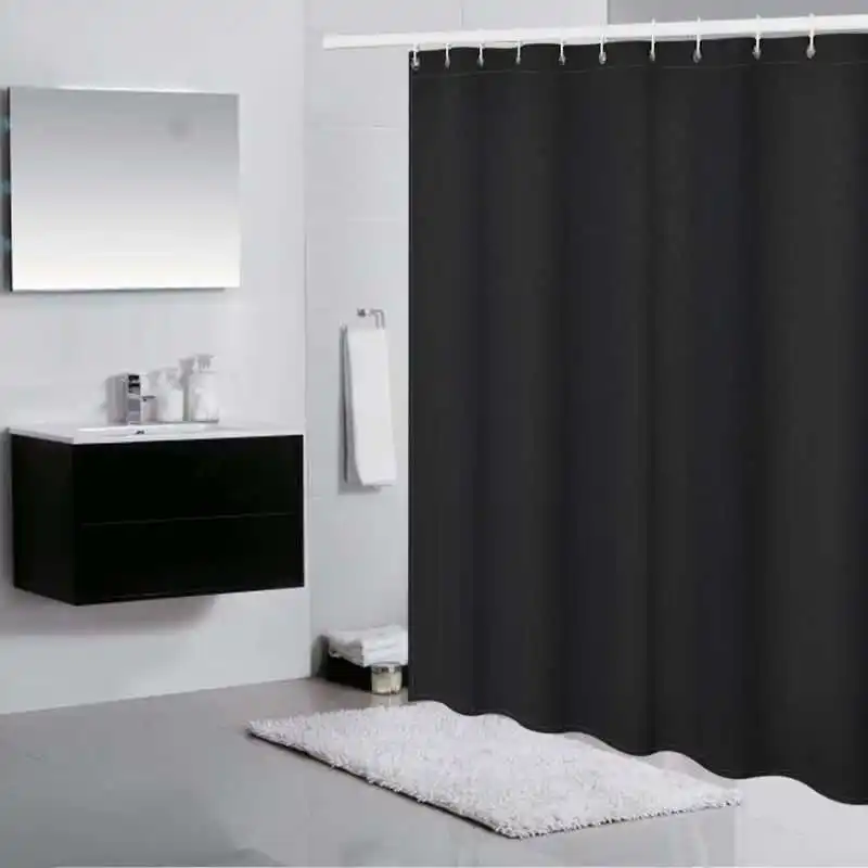 Shower curtains Polyester Fabric Thicken Waterproof Mildewproof Partition Bath Curtain