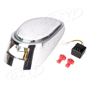 

Motorcycle Integrated LED Taillight Turn Signals For Kawasaki Vulcan VN2000 2005 2006 2007 Clear