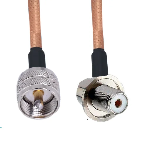 Rg142 Uhf Pl259 Spina Maschio A Uhf So239 Femmina Per Antenna Radio Mobile Per Auto Cavo Jumper Coassiale A Treccia Rf