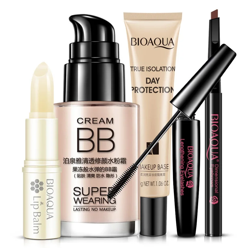 Women Make Up Set BB Cream Foundation Primer Concealer Mascara Cosmetics 998