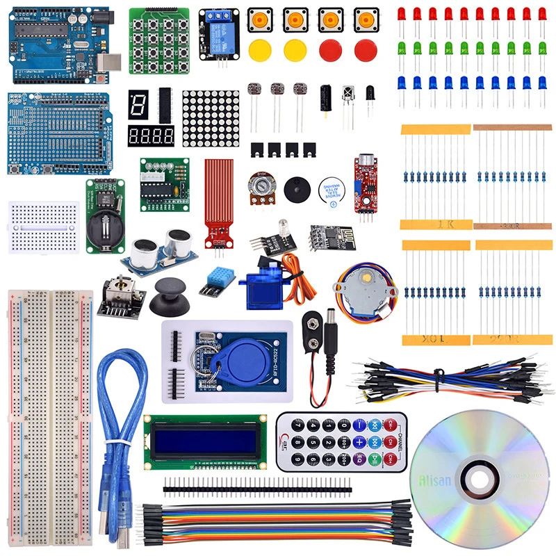 Kit de partida rfid lcd 1602 motor