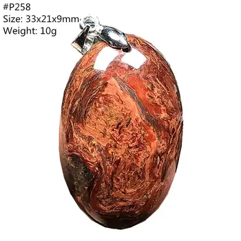 

Genuine Natural Red Pietersite Pendant Jewelry For Women Lady Man Love Crystal 33x21x9mm Beads Oval Namibia Energy Stone AAAAA