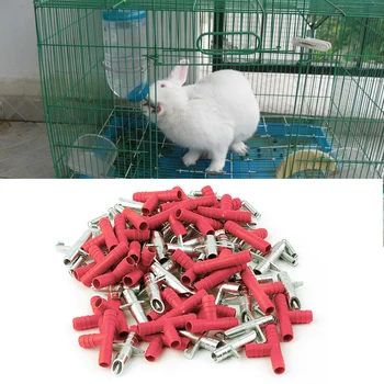 

30pcs Auto Nipple Water Feeder Drinker Waterer For Rabbit Bunny Rodent Rabbit Drinker Nipple Automatic Waterer Nipples Pet Feed