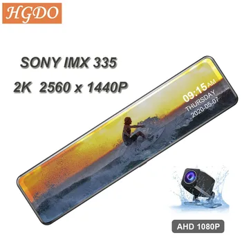 

2020 HGDO 4G 12" Dash cam Dual lens rearview mirror Car dvr Android 8.1 ADAS Navigation Full HD 1080P Video registrar recorder