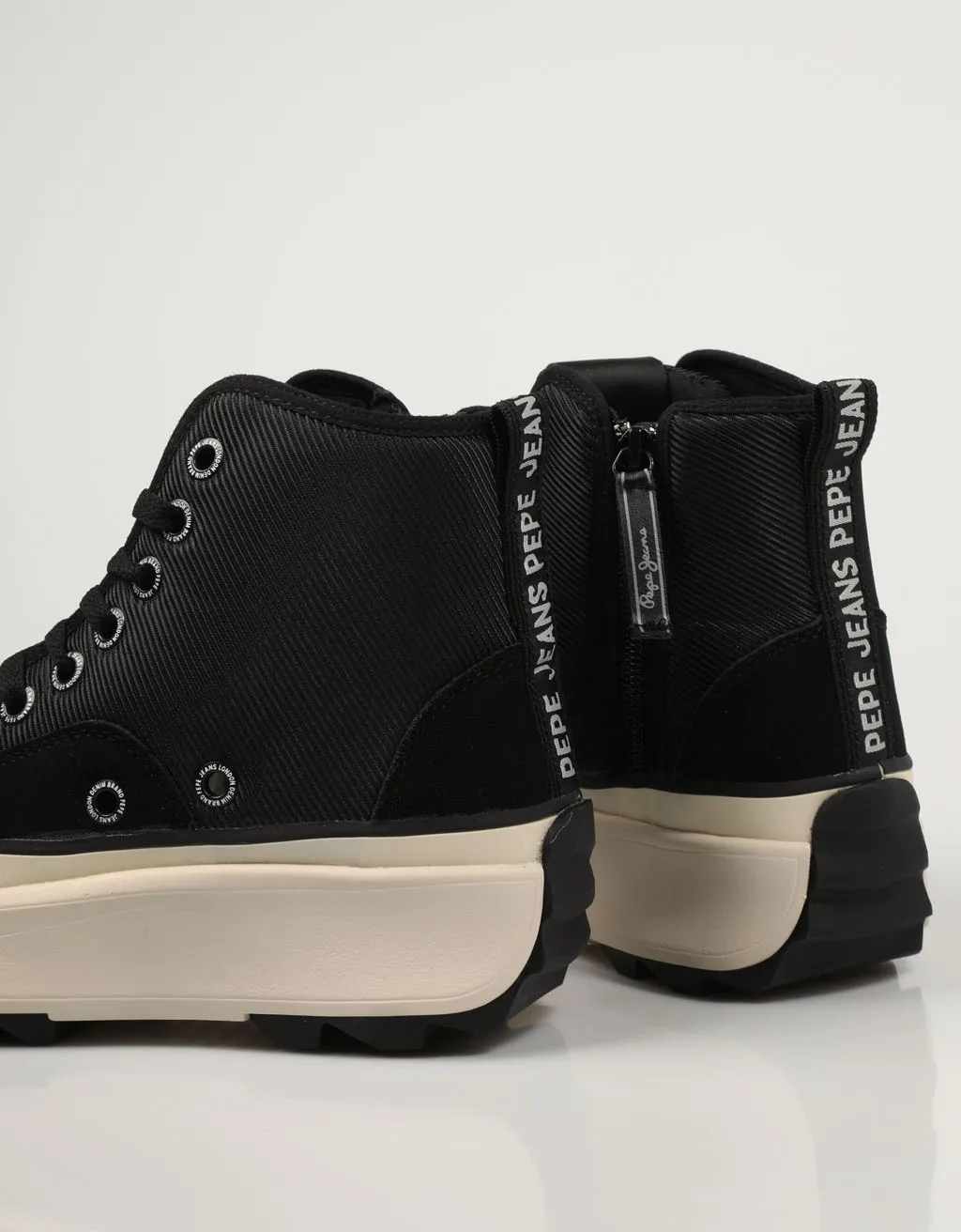 PEPE JEANS ZAPATILLAS CITY PLS31275 Negro Lona Plataforma Mujer Black SNEAKERS Woman 76911 _ - AliExpress Mobile