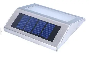 

HiMISS Exquisite LED Stainless Steel Solar-Powered Balcony Lamp with Warm White Light Corridor Light