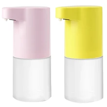 2 Set Automatic Foaming Soap Dispenser Induction Hand Washing Machine For Kitchen Intelligent,Yellow Foam & Pink Foam