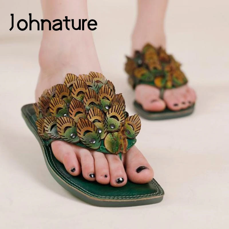 womens slippers peacocks