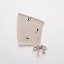 

Spring Floral Baby Hat Turban Cute Dot Print Windproof Infant Toddler Beanies Cap Soft Cotton Ear Protection Kid Girl Boy Bonnet