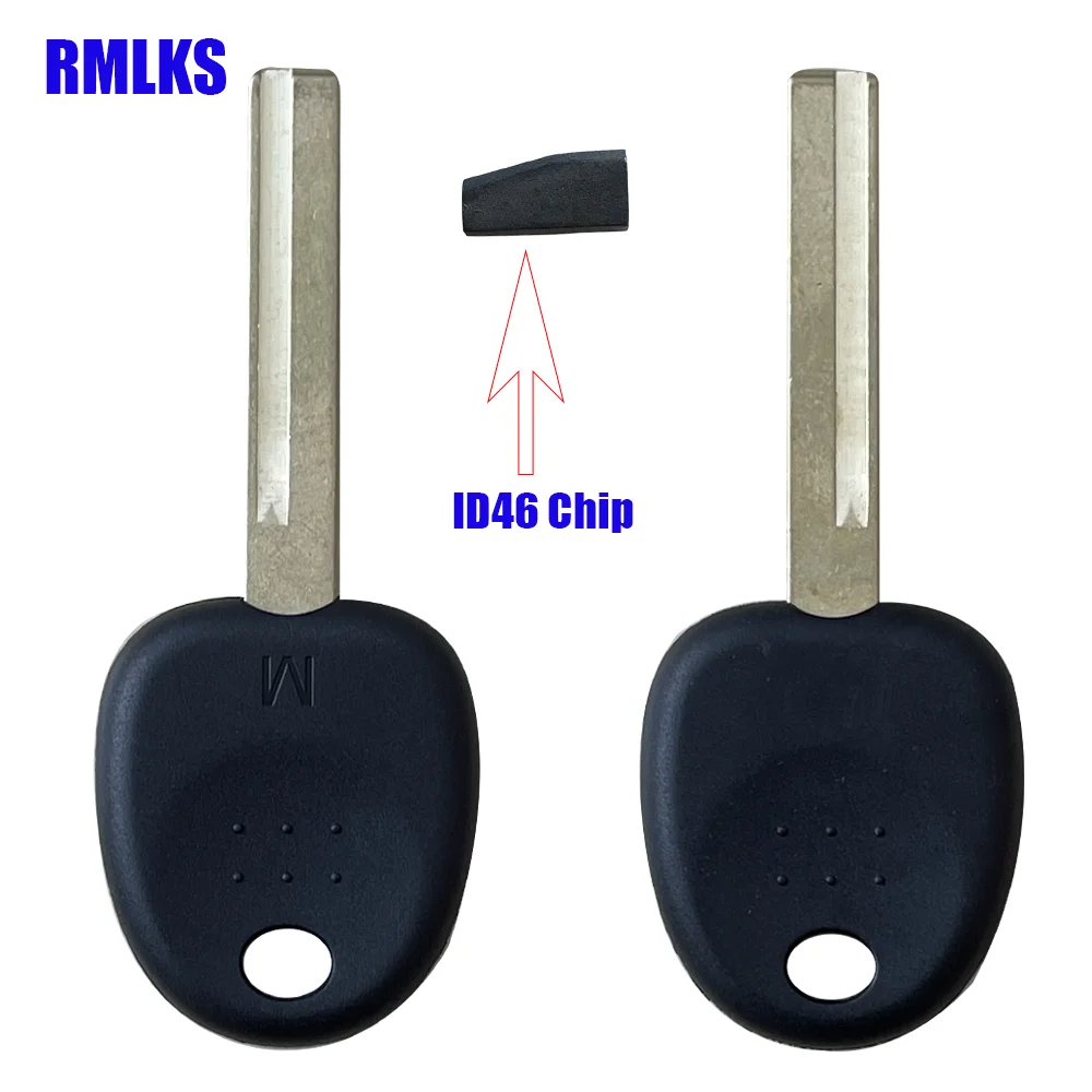 

Transponder Key Blank Fob Case ID46 Chip For Hyundai Santa Fe Tucson Getz Sonata Uncut Blade