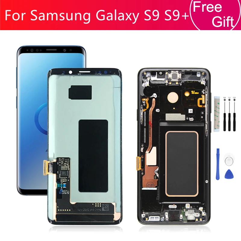 

For Samsung Galaxy S9 Lcd Display S9+ S9 Plus LCD With Frame Touch Screen Glass Panel Digitizer Assembly Replacement Repair part