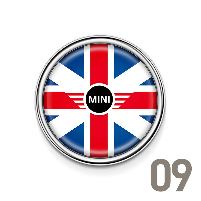 T-09 Модные наклейки Юнион Джек Декор окна для Mini Cooper One Countryman F55 F56 R55 R56 R60 F60 аксессуары для стайлинга автомобилей - Название цвета: T-09