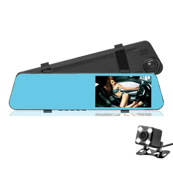 

AIXZ 4.0 inch car DVR camera rearview mirror dual lens dash cam video registrator camcorder Full HD 1080p night vision car dvrs