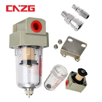 

AF2000-02 1/4 Air Pump Compressor Filter Pneumatic Universal Oil Catch Tank Out Impurities Water Separator Compressed