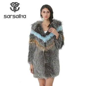 

2019 Sliver Fox Fur Coat With Hood 100% Natural Sliver Fur Coat Russian Winter Women's Fur Coat Female Jacket