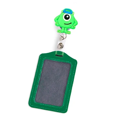 Silicone Stitch Retractable Nurse Badge Reel Clip Cute Cartoon Super Hero Coffee Mickey Fashion Students ID Card Badge Holder - Цвет: 19