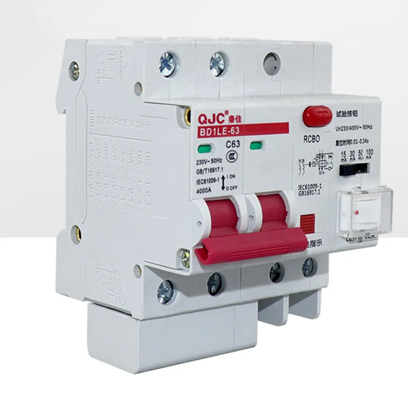 Residual Current Circuit Breaker 15mA 30mA 50mA 100mA Adjustable