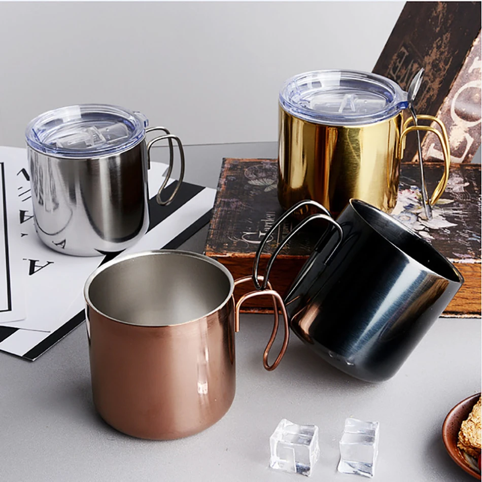 Shining Creative Stainless Steel Coffee Mugs Tumbler Thermos Mug Bussiness Office Milk Thermo Bottle | Дом и сад