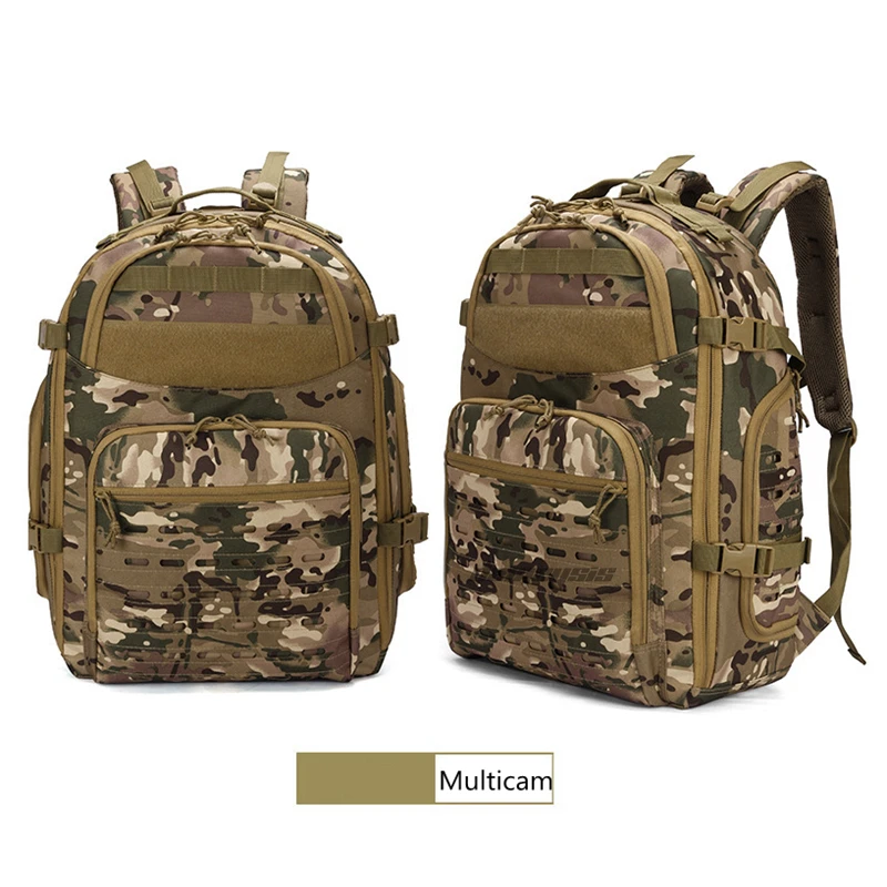 multicam 45л походные сумки, военная сумка, 900D Оксфорд, тактический рюкзак для кемпинга, альпинизма, рыбалки, спортивный рюкзак, рюкзаки - Цвет: multicam