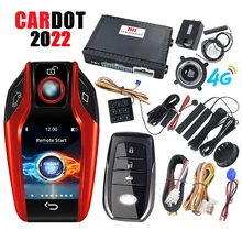 

Cardot Lcd Remote Key 4G gps Tracker Gsm Car Alarm Security System Passive Keyless Entry Push Button Engine Start
