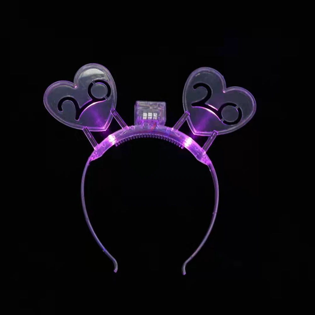 4 шт. Креативный светодиодный мигающий милый заостренный обруч для волос с