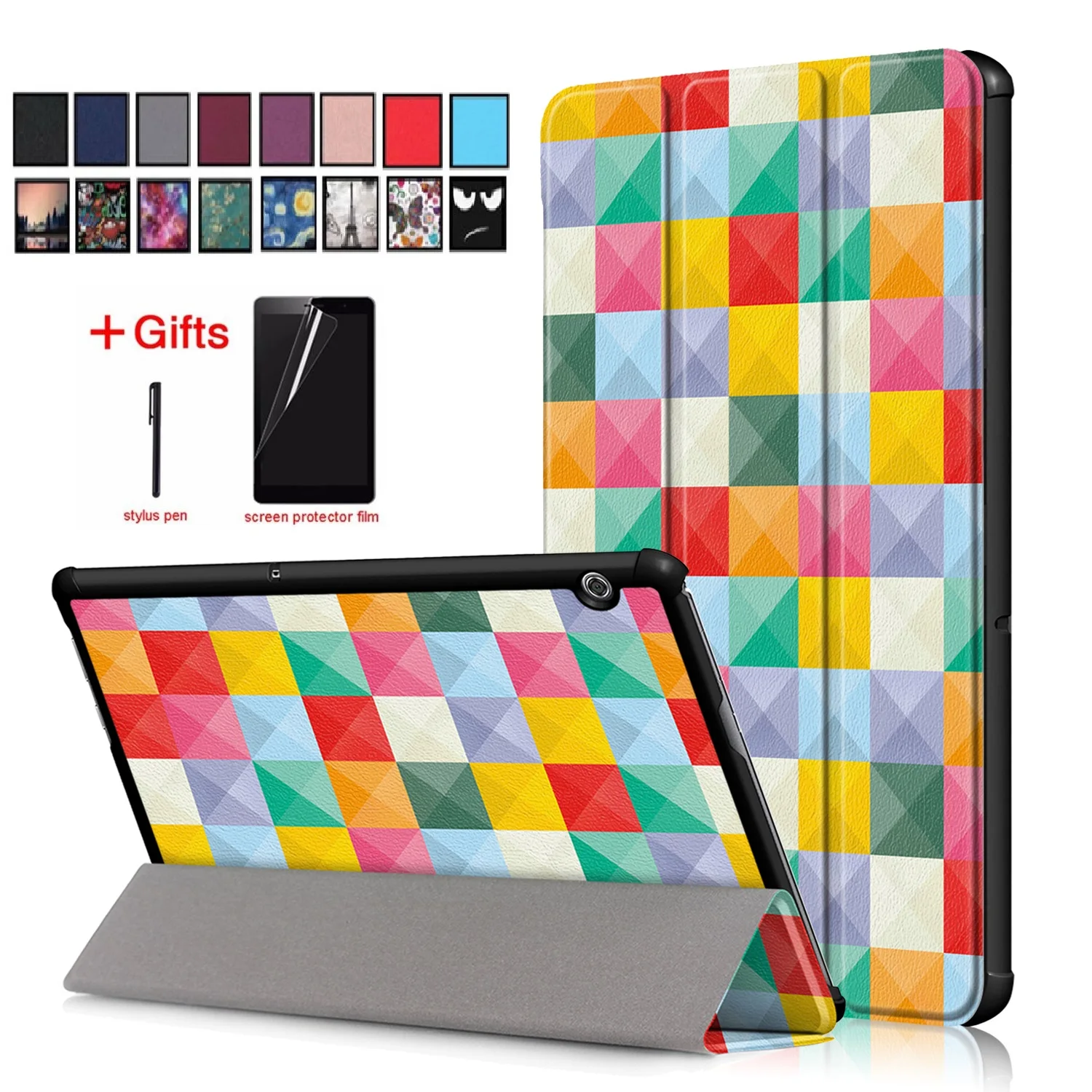 Защитный чехол для планшета Huawei MediaPad T5 10/L09/L03 10 1 защита от падения пленка + ручка